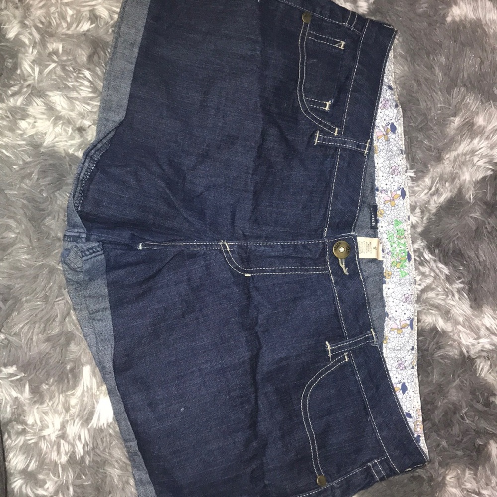 Blue jean shorts